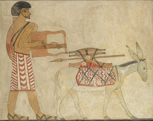 Copie de peinture murale, tombe privée 3 de Khnumhotpe III, Beni Hasan, 20ème siècle - Anna