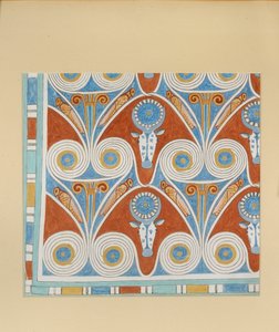 Copie de peinture murale, tombe privée 50 de Neferhotpe, Thèbes, 20e siècle
