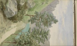 Paysage de montagne avec de l