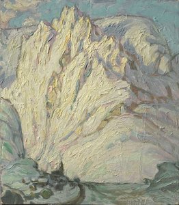 Montagnes enneigées. Étude de Lofoten, 1930 - Anna Katarina Boberg