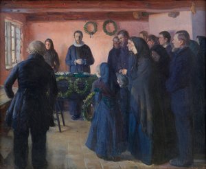 Un enterrement - Anna Ancher