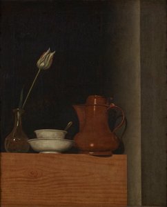 Nature morte avec cruche et tulipe