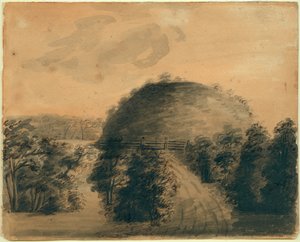 Dessin du Grand Tertre par Anna Maria Von Phul