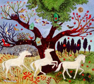 3 licornes par arbre