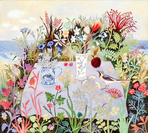 Fleurs sur une table, 2004 (acrylique)