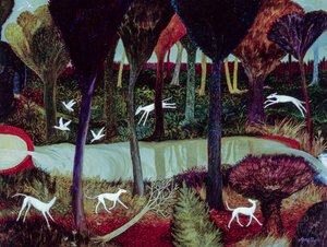 Gesso dans le bois, 2005 (acrylique) - Anna Pugh