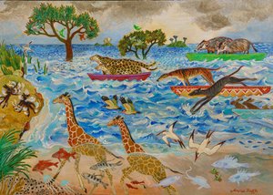 Les lapins seront des lapins, 2019 (acrylique)