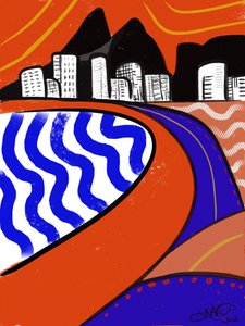 Un voyage dans une ville côtière animée