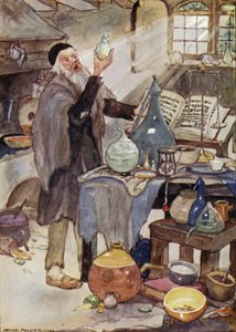 Alchimiste, scène du conte de fées de Hans Christian Andersen Le Conte du Vent - Anne (after) Anderson