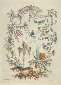Chinoiserie de Nouvelle Suite de Cahiers Arabesques Chinois, 1790-99 - Anne Allen