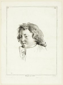 Tête de garçon (tournée vers la droite)
