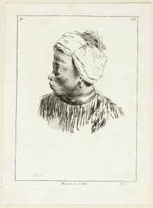 Tête de Noir (profil) - Anne Claude Philippe Caylus