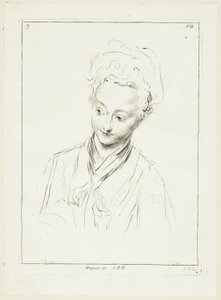 Tête de femme (tournée vers la droite)
