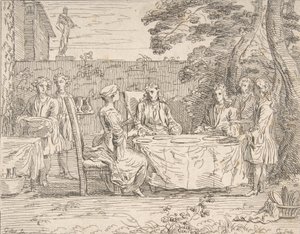 Repas distingué, vers 1725-1765