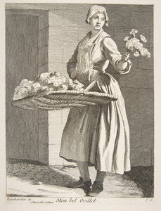 Vendeur de fleurs, 1738