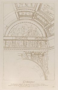 Grotesques : détail des reliefs en stuc décorant le Colisée à Rome, vers 1729 - Anne Claude Philippe de Caylus