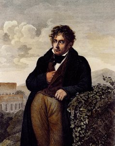 Portrait de François-René de Chateaubriand - Anne Louis (after) Girodet de Roucy Trioson