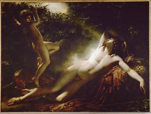 Endymion, effet de lune … - Anne Louis Girodet de Roucy-Trioson