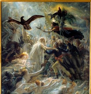 Apothéose des héros français morts pour la patrie pendant la guerre de la Liberté, hommage offert à Napoléon Bonaparte