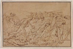 Étude pour La Révolte du Caire, 1810 - Anne Louis Girodet de Roucy Trioson