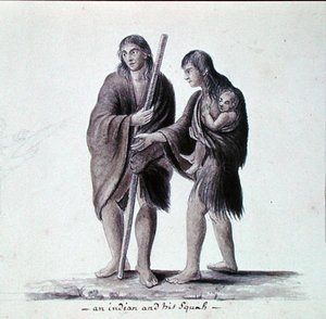 Un Indien et sa squaw - Anne Marguerite Hyde de Neuville
