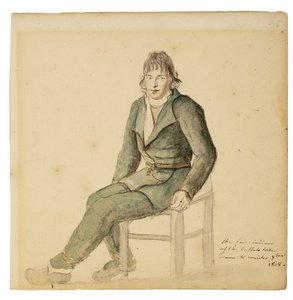 Bel Indien américain de la tribu des Buffalos, Canisteo, New York, 1808 - Anne Marguerite Hyde de Neuville