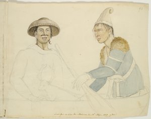 Deux figures de cire d
