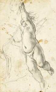Putto volant - Annibale Carracci