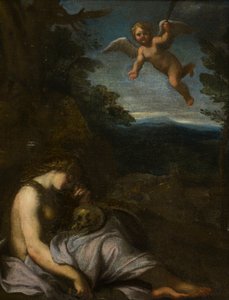La Madeleine pénitente, vers 1580-1609 - Annibale (after) Carracci