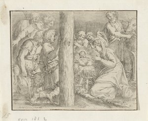 Adoration des bergers - Annibale Carracci