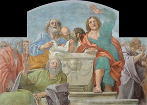 Apôtres près du sépulcre vide - Annibale Carracci