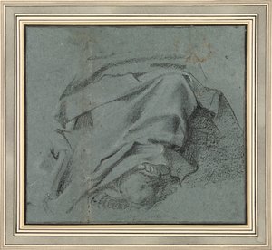 Carracci - Étude pour le drapé des jambes de la Vierge pour le retable de l