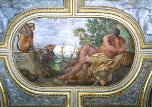 Hercule et le Sphinx avec Cerbère, du 