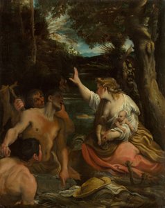 Latone et les paysans lyciens Latone protégeant ses enfants, 1585