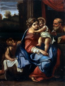La Sainte Famille avec Jean-Baptiste enfant, fin du 16e ou début du 17e siècle
