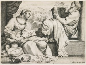 La Sainte Famille avec Saint Jean-Baptiste, 1590 - Annibale Carracci