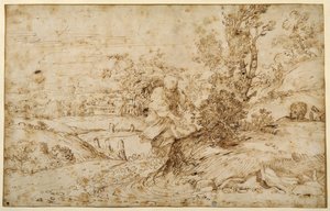 Le Retour de la Fuite - Annibale Carracci