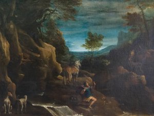 La vision de Saint Eustache - Annibale Carracci