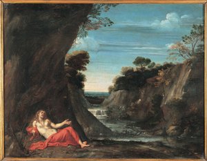 Paysage avec la Madeleine pénitente - Annibale Carraccis School