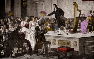 Niccolò Paganini (1792-1840) premiers triomphes - Gravure d