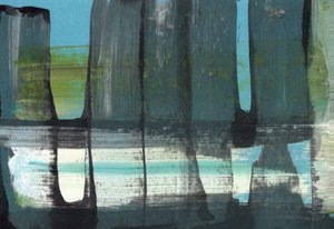 Abstrait : Couches bleu-vert