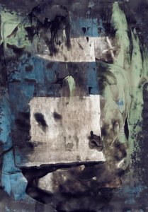 Superpositions bleu-vert modernes - Annick