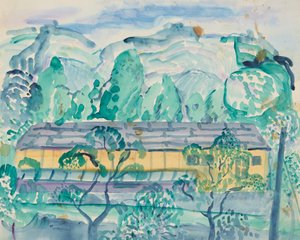 Maison dans la verdure - Anny Dollschein