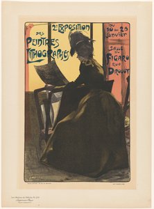 Publicité pour la deuxième exposition des Peintres Lithographes à la Salle du Figaro - Anonymous