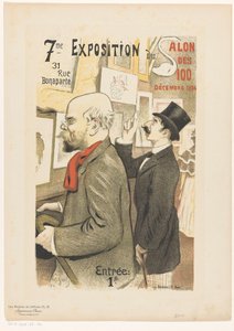 Annonce pour la septième exposition du Salon des Cent