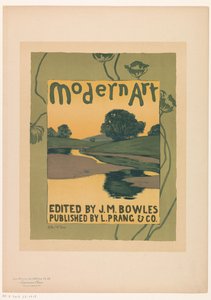 Advertentie voor het tijdschrift Modern Art