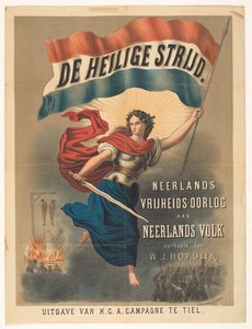 Affiche pour De Heilige Strijd par Willem Jacobszoon Hofdijk