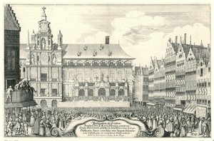 Proclamation de la paix de Münster à Anvers, 1648