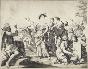 Allégorie avec Minerve - Anonymous