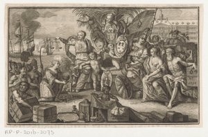 Allégorie de la Compagnie des Indes orientales - Anonymous